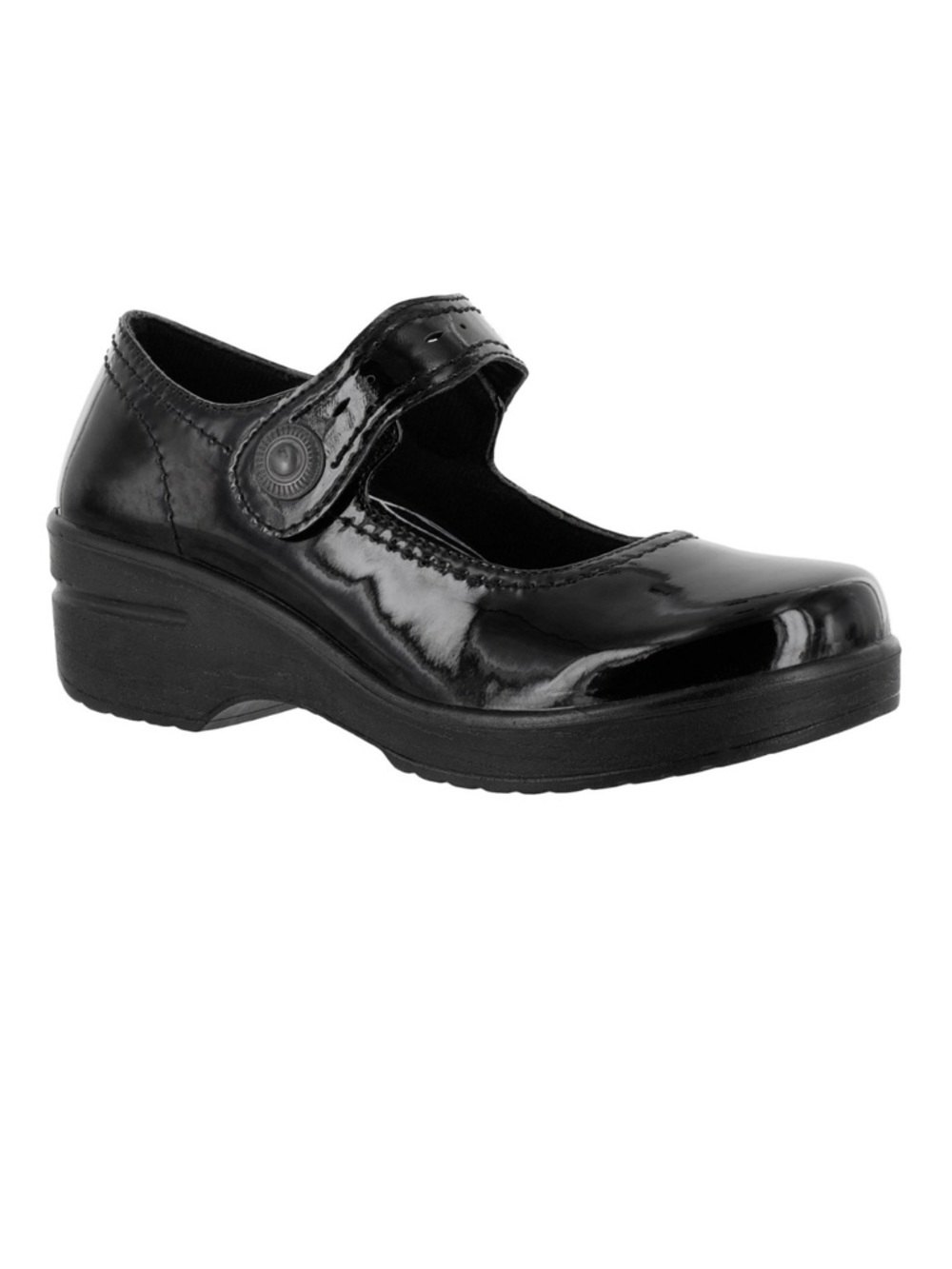 Easy Street Easy Works by Women's Letsee Mary Jane Clogs Wide Width 9W